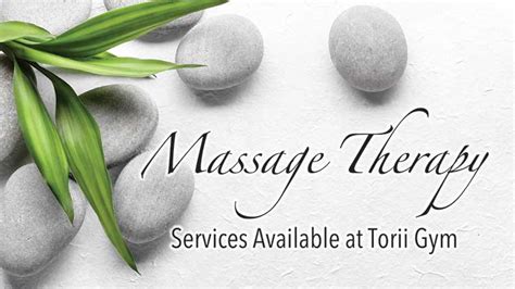 Massage Therapy Services Now Available At Torii Gym Torii Station