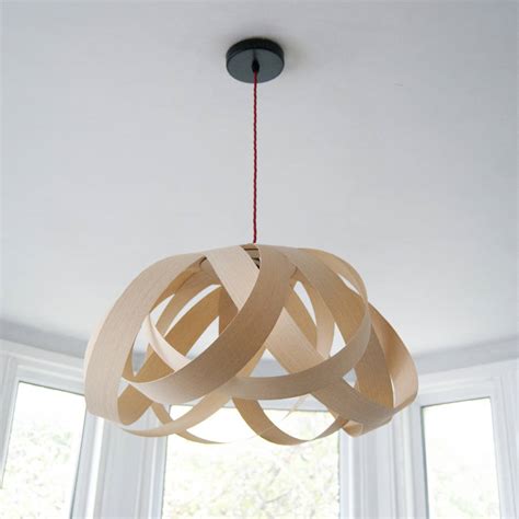 Wooden Daisy Pendant Lampshade By Randomlights