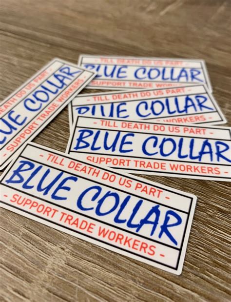 Blue Collar Sticker Waterproof Vinyl Lineman Hard Hat Etsy