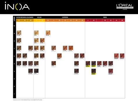 Loreal Professional Inoa Hair Colour Chart Best Picture Of Chart