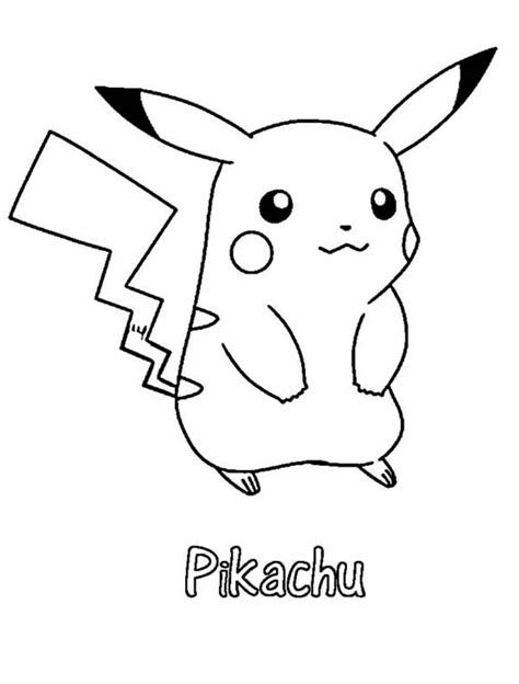 Pikachu Pokemon Coloring Pages For Kids Rehare