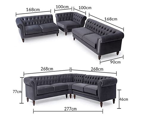 Bromley Medium Grey Velvet Corner Sofa Oak Furniture Superstore