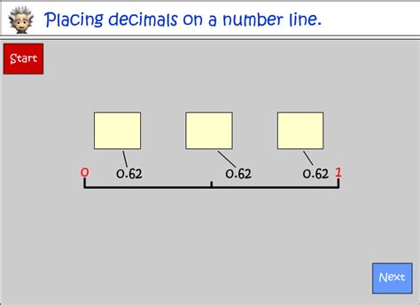 Placing Decimals On A Number Line Studyladder Interactive Learning Games