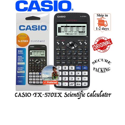 A great upgrade from my last 570, which had 7 years of abuse. *100% ORIGINAL* CASIO FX-570EX Scientific Calculator ...