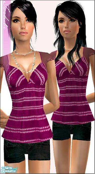 The Sims Resource Tschibi Mesh Recolor 03 Purple