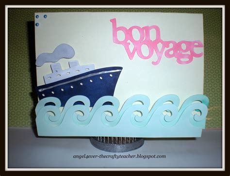 Bon Voyage Card I Made Using Cricut Cartridge Life Is A Beach Copic