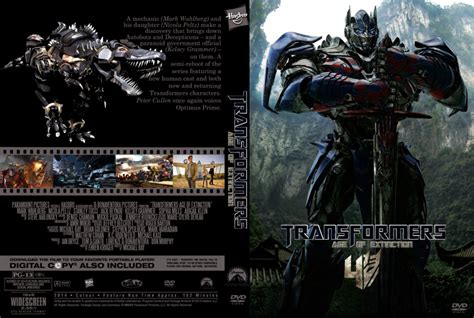 Transformers Age Of Extinction Dvd Cover And Label 2014 R0 Custom Art