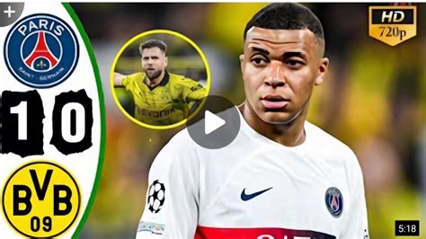 Dortmund 1 0 PSG Füllkrug s goal seals victory for hosts Mbappe hits