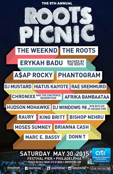 Roots Picnic 2015 Lineup Announced Hiphop N More