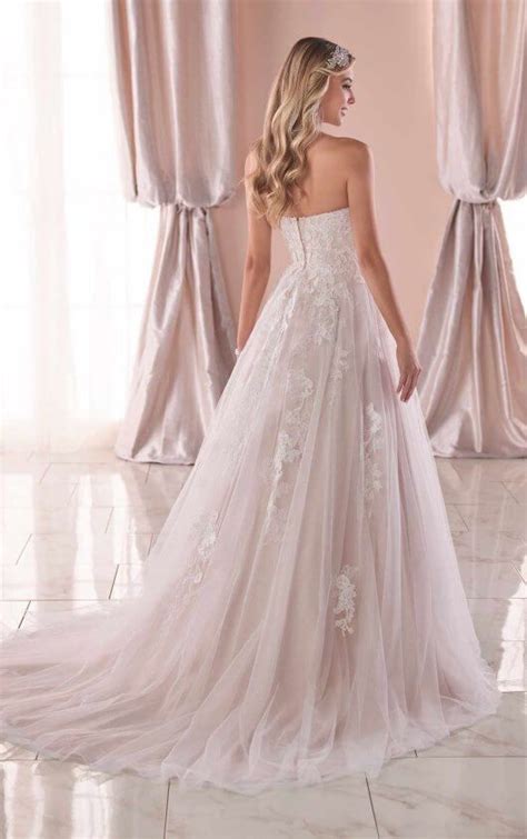 A Line Wedding Dress With Sparkle Tulle Stella York Wedding Dresses