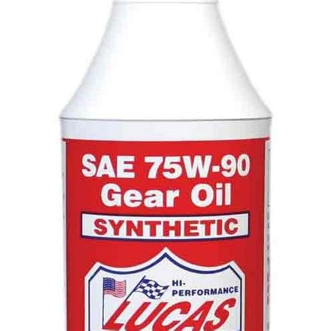 Lucas Oil 10047 Synthetic Gear Oil 75w90 1qt