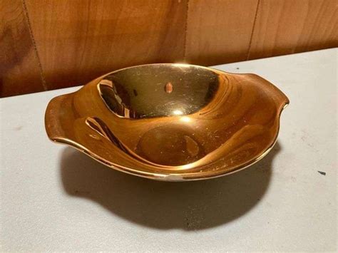 22k Gold Coated Dish Comas Montgomery Realty And Auction Co Inc