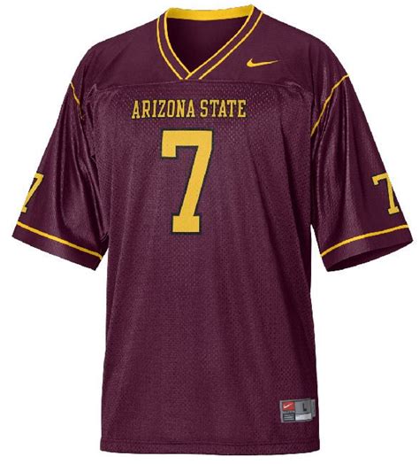 Arizona State Sun Devils 7 Maroon Football Jersey By Nike Arizona State Sweatshirts Women