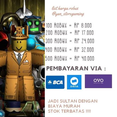 Jual Robux Roblox Per 100 Shopee Indonesia
