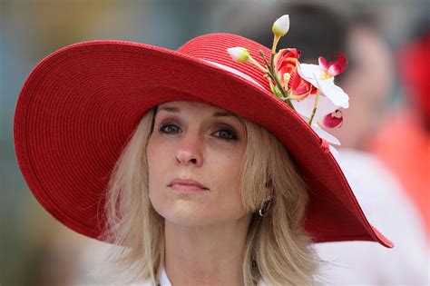 A Woman Was Seen In The Grandstands Wearing A Hat Prior To The 136th