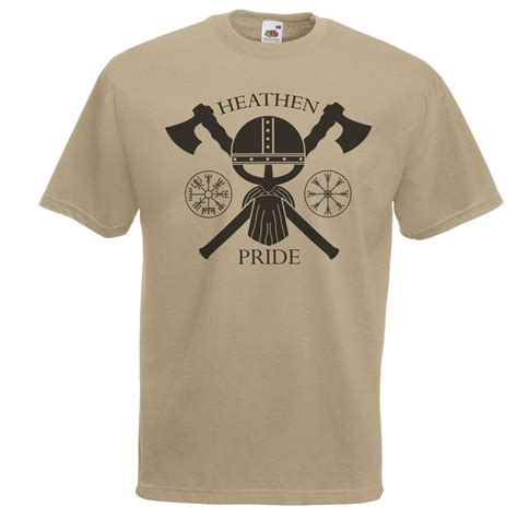 Mens Heathen Pride Viking T Shirt Nordic Warrior Printed Vikings Top Ebay
