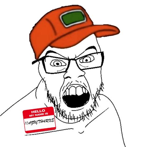 Soybooru Post 2007 Angry Azuf Cap Clothes Glasses Hat Mustache Open
