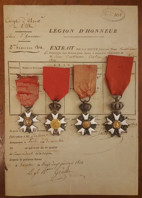 mes médailles de la légion d honneur 1er empire