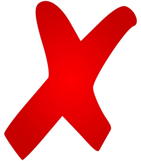 Download High Quality Red X Transparent Vector Transparent Png Images