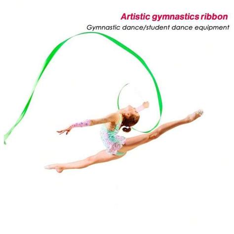 M Colorful Gym Ribbons Dance Ribbon Rhythmic Art Gymnastics Ballet