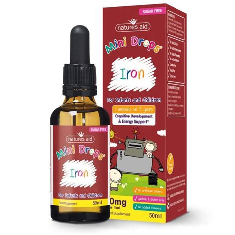 Natures Aid Iron Mini Drops For Infants And Children Naturedoc Shop
