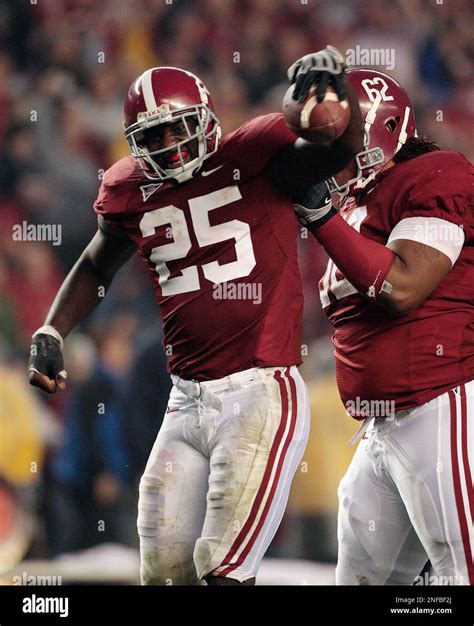 Alabama Linebacker Rolando Mcclain 25 Reacts After Recovering An