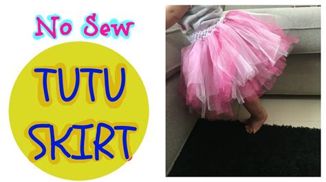 Diy No Sew Tutu Skirt Quick And Easy Method Youtube
