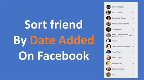 Facebook Search Friends By Date Added Youtube