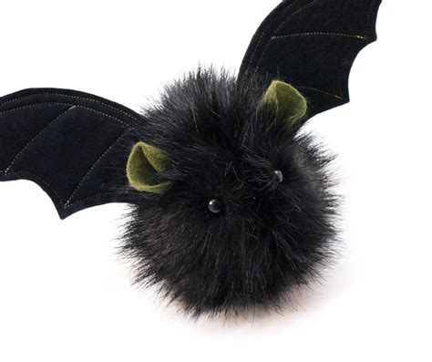 Fang The Green Eared Black Bat Stuffed Animal Plush Toy Fuzziggles
