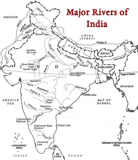 Major Rivers Of India