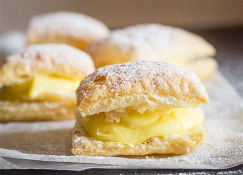 A Delicious Italian Pastry Cream Filled Puff Pastry Square Sporcamuss