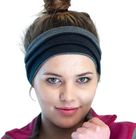 Merino Wool Blend Headband Winter Headwear For Active Women Perfect
