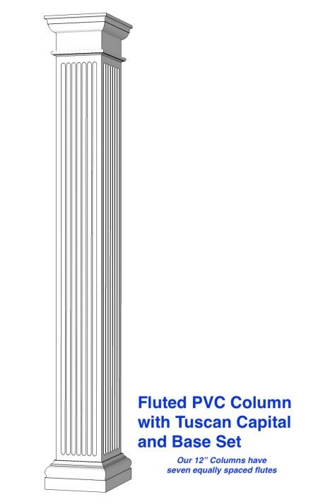 Square Fluted Pvc Column Wraps I Elite Trimworks