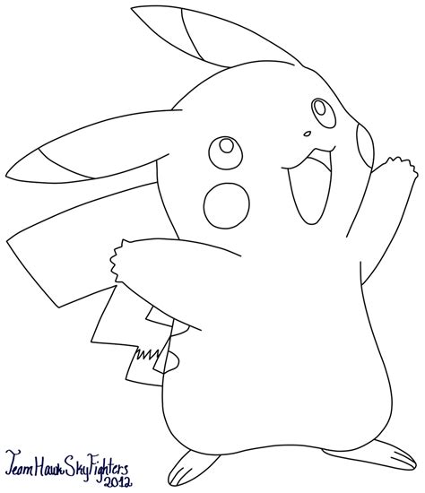 Pikachu Line Drawing At Getdrawings Free Download