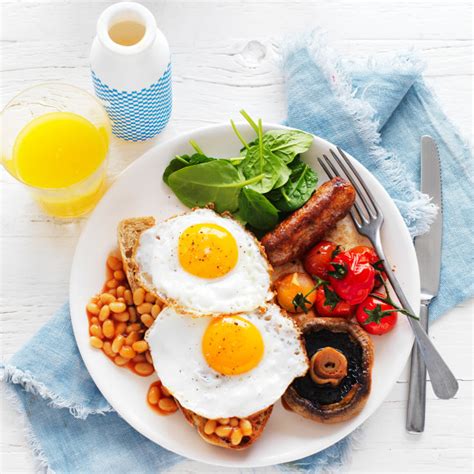 Healthy Big Breakfast With Fried Eggs Recipe Myfoodbook