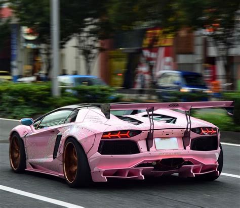 Lamborghini Aventador Coupe Painted In Light Pink W A Full Liberty