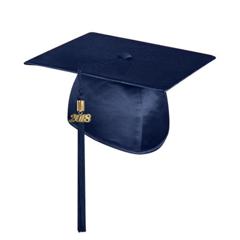 Navy Blue Graduation Cap With Tassel For Children