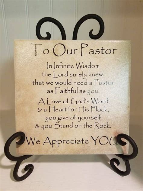 X Thin Tile Plaque Pastor Appreciation Gift Art Decor Etsy