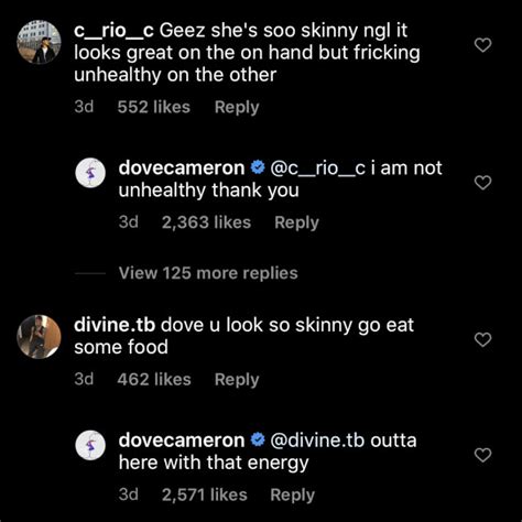 Dove Cameron Claps Back At People Who Claim She S Too Skinny