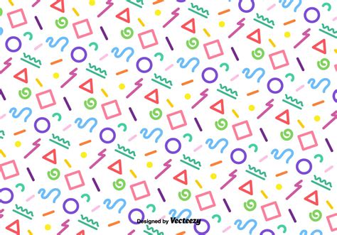 Vector Funky Colorful Geometric Pattern 147746 Vector Art At Vecteezy