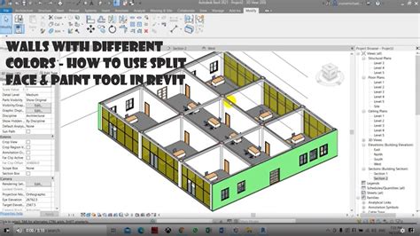 How To Use Split Face And Paint Tool In Revit Youtube