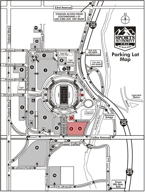 Broncos Stadium At Mile High Denver Co Seating Chart View