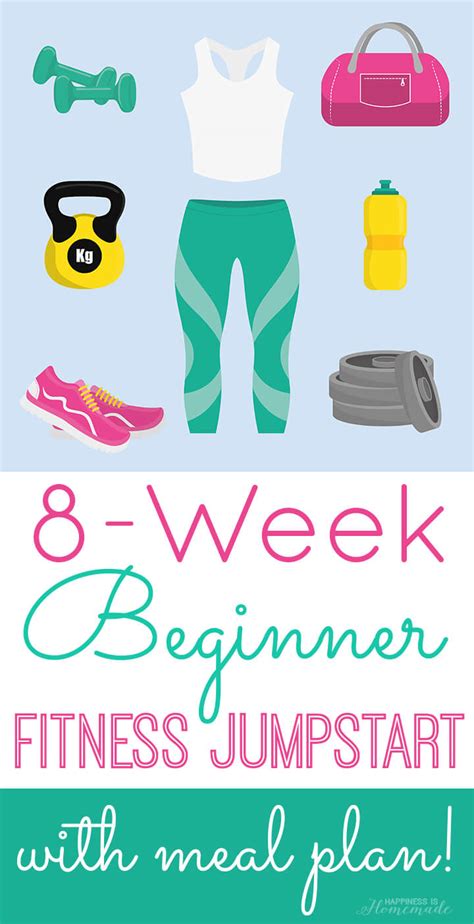 8 Week Beginner Fitness Jumpstart Get Ready Happiness Is Homemade