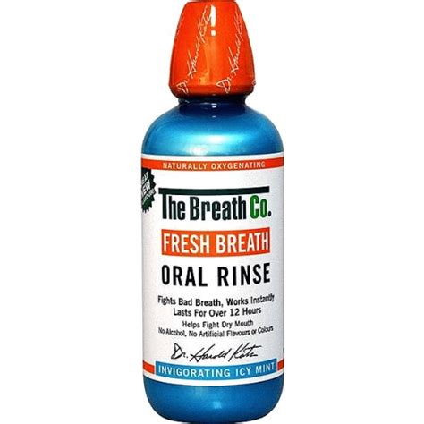 the breath co icy mint alcohol free mouthwash fresh breath oral rinse 500ml compare prices