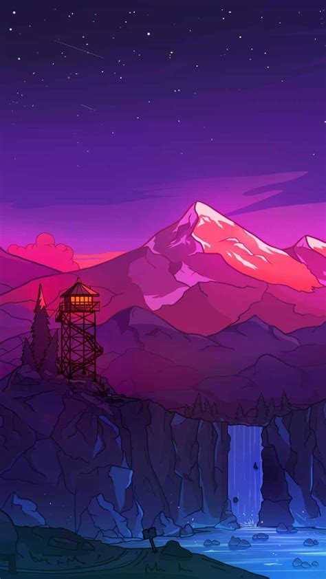 Purple Firewatch Wallpapers Wallpaper Cave