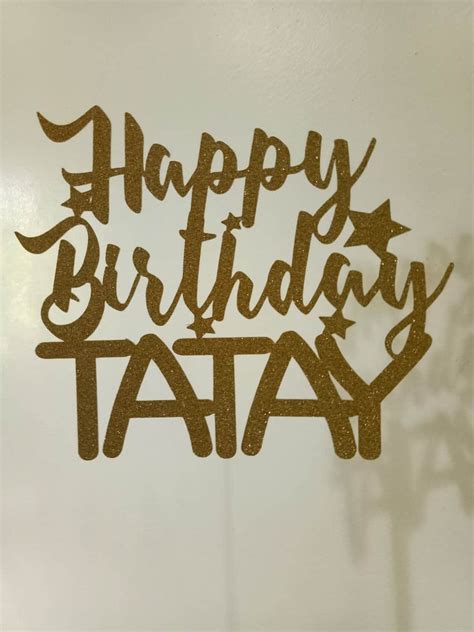 🌺happy Birthday Tatay Topper 🌹cake Mias Cake Topper Facebook
