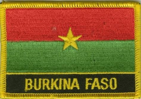 Burkina Faso Flagge Burkinische Flagge Burkina Faso Fahne Auf