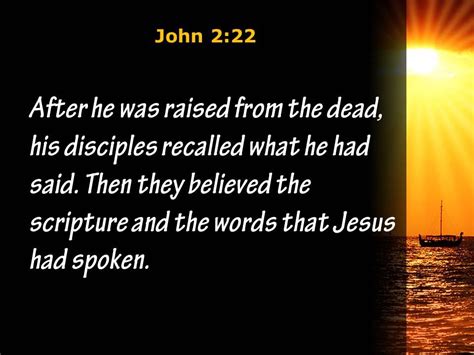 John 2 22 The Words That Jesus Powerpoint Church Sermon Powerpoint