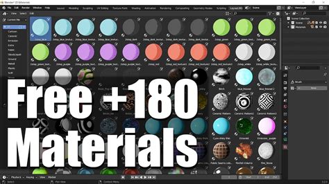 Free Blender Materials For Everyone Youtube