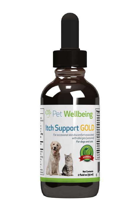 Pet Wellbeing Itch Support Gold For Cats Natural Skin Allergy